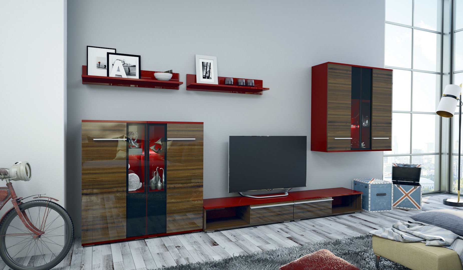 Стенка BLANCHE (артикул 818)